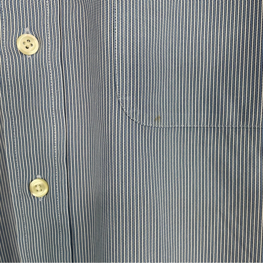 Tommy Hilfiger Blue Stripe Button Down Shirt - Picture 8 of 8